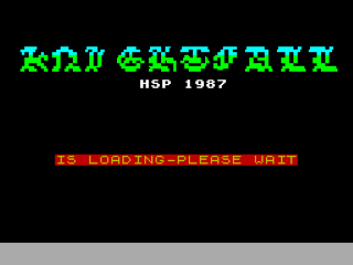 Knight Fall title screen for ZX Spectrum